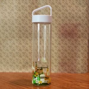 Starbucks, You Are Here Glass Water Bottle, WI